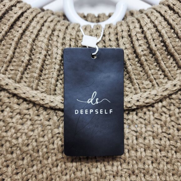 Deepself Womens Knit Turtleneck Sweater Size M Warm & Cozy - Picture 2 of 7